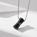 Ashes Cremation Jewelry Black Stainless Steel Pet Urn Pendants Necklace High Quality Pendant
