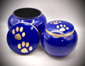 Brass Odyssey Royal Blue Pet Cremation Urn