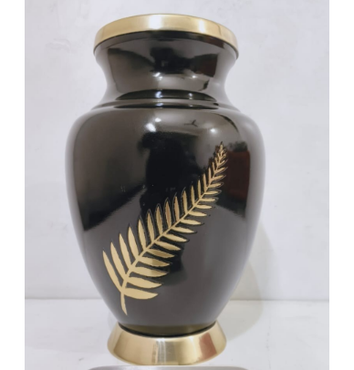 Brass Silver Fern Adult Cremation Urn