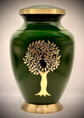 Classic Brass Tree of Life Adult Cremation Urn