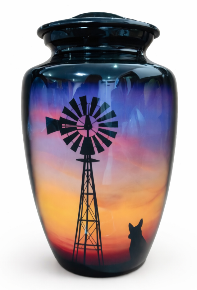 Farmers Pride Aluminum Adult Cremation Urn