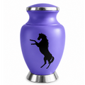 Rearing Horse Aluminium Adult Cremation Urn