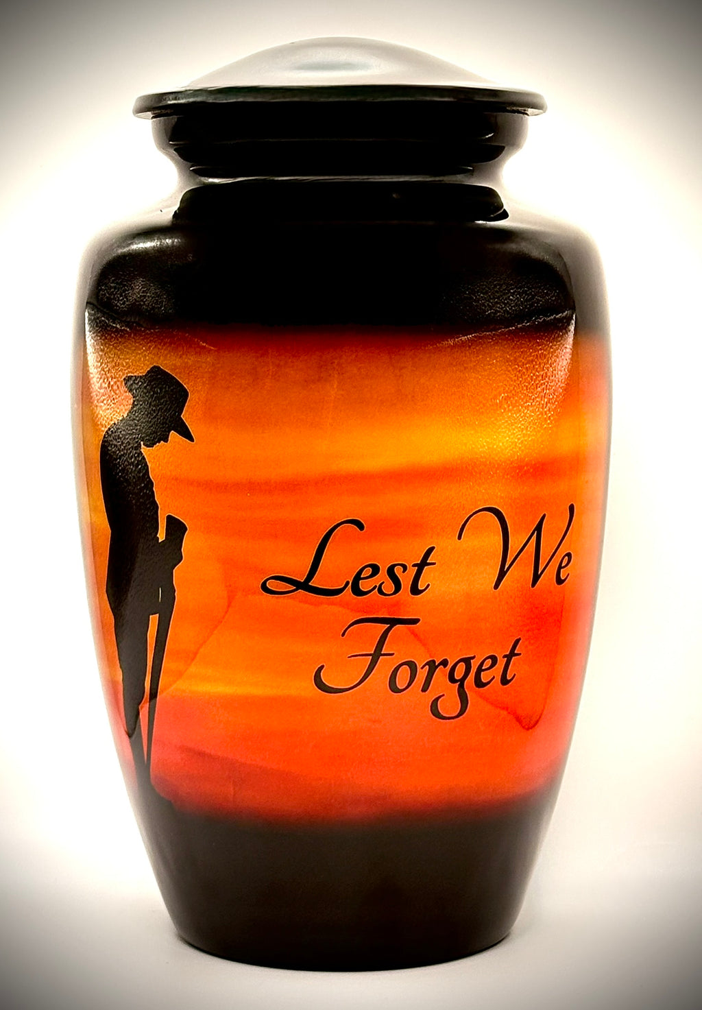Soldier Lest We Forget Aluminium Adult Urn