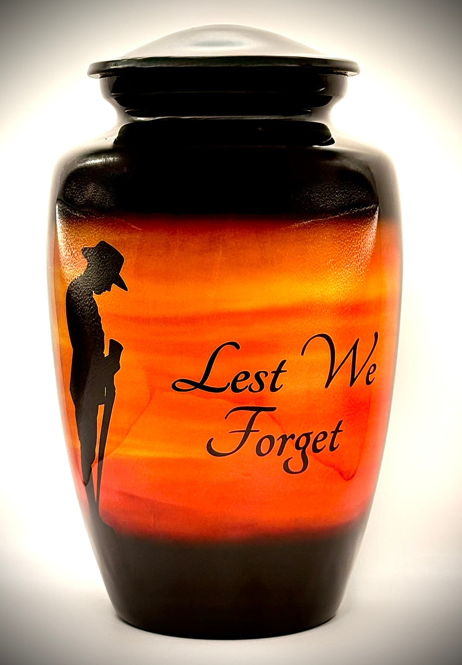 Soldier Lest We Forget Aluminium Adult Urn