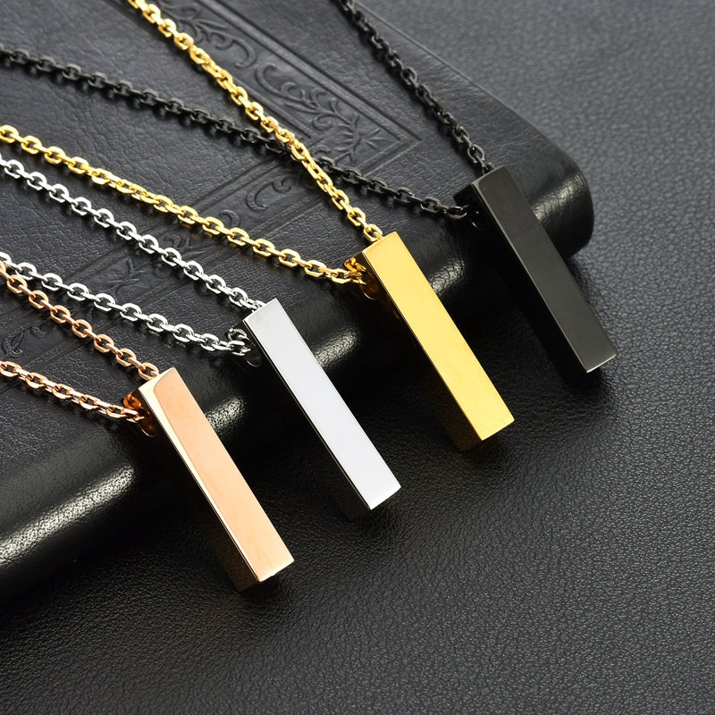Square Stainless Steel Ash Memorial Pendant