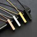 Square Stainless Steel Ash Memorial Pendant