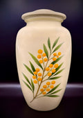 Wattle Aluminium Adult Cremation Urn