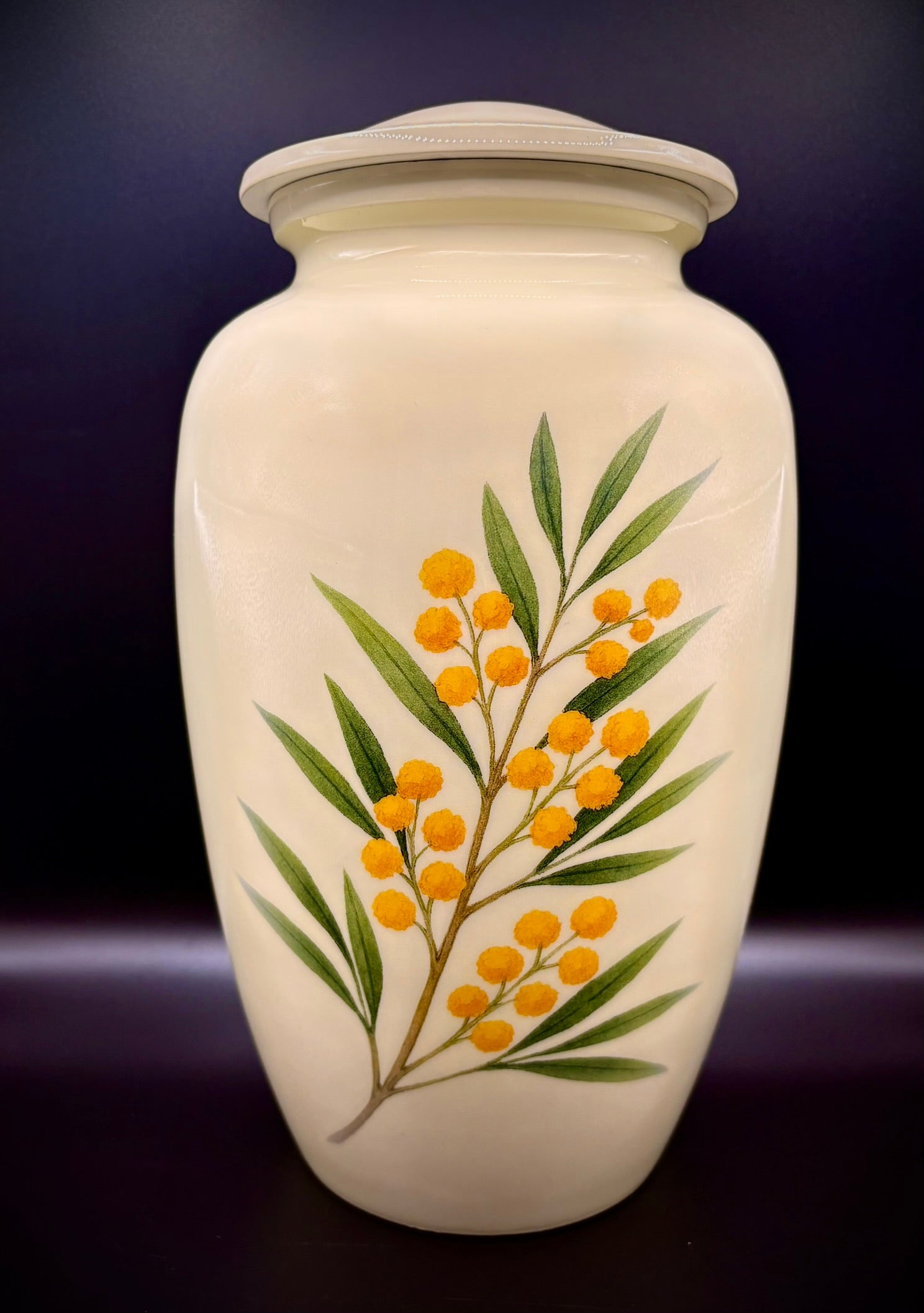 Wattle Aluminium Adult Cremation Urn