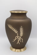 Wheat Aluminium Adult Cremation Urn