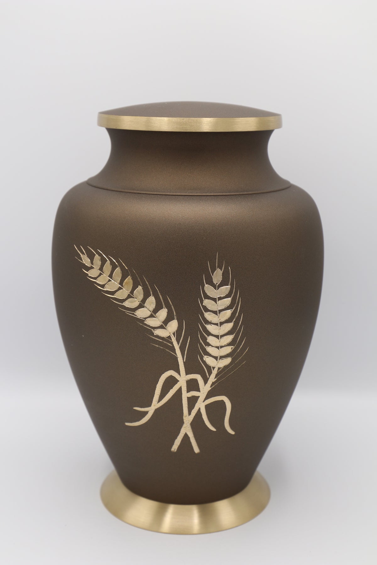 Wheat Aluminium Adult Cremation Urn