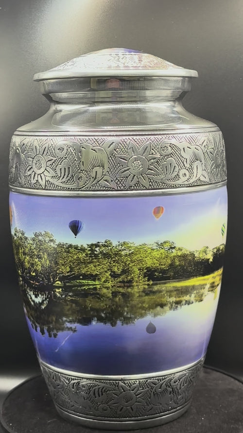 Avon River Balloons Aluminium Adult Urn Video